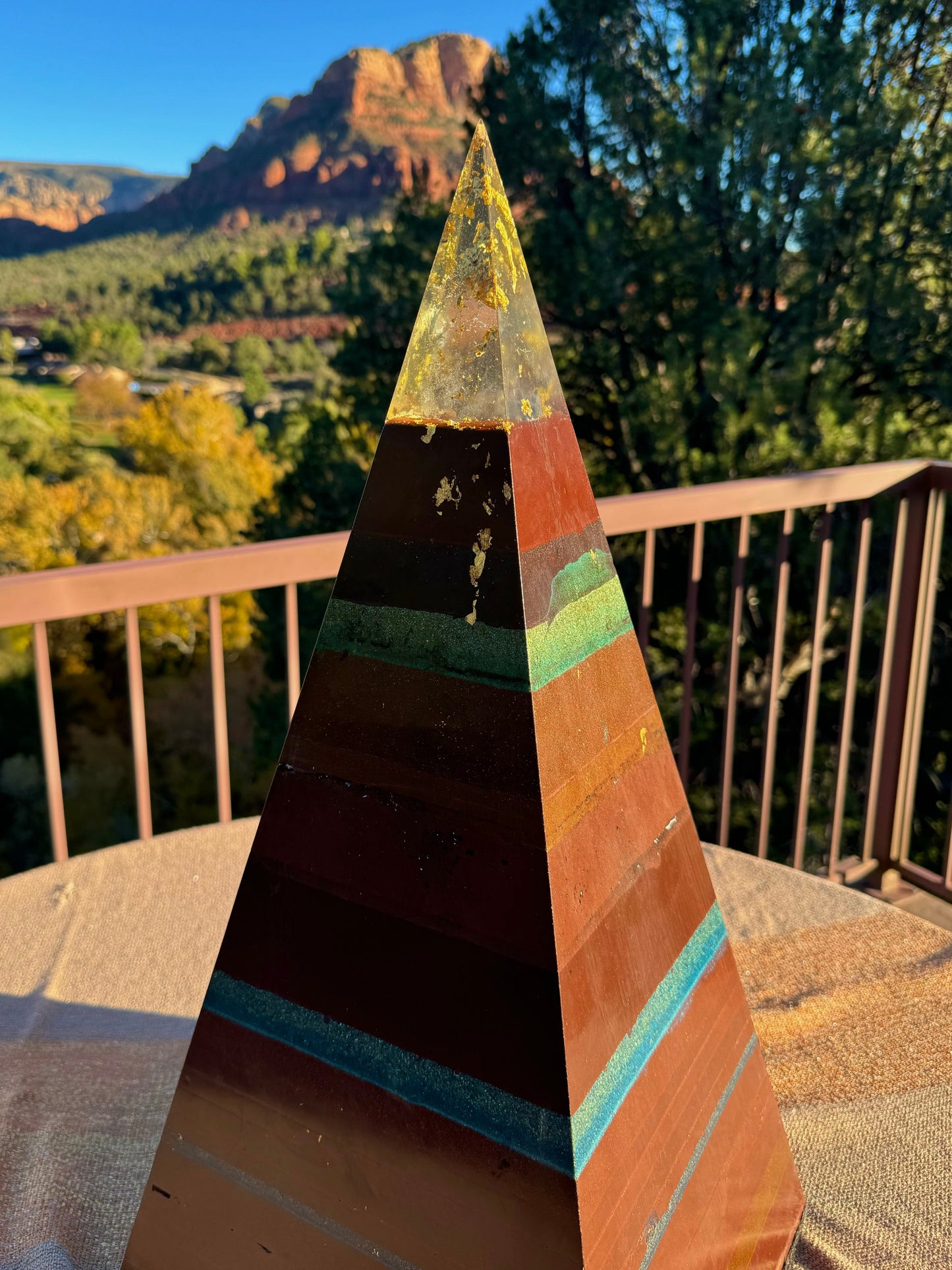 "The Blue Red Sun" 8+ Sided 76° Nubian XXL Custom
