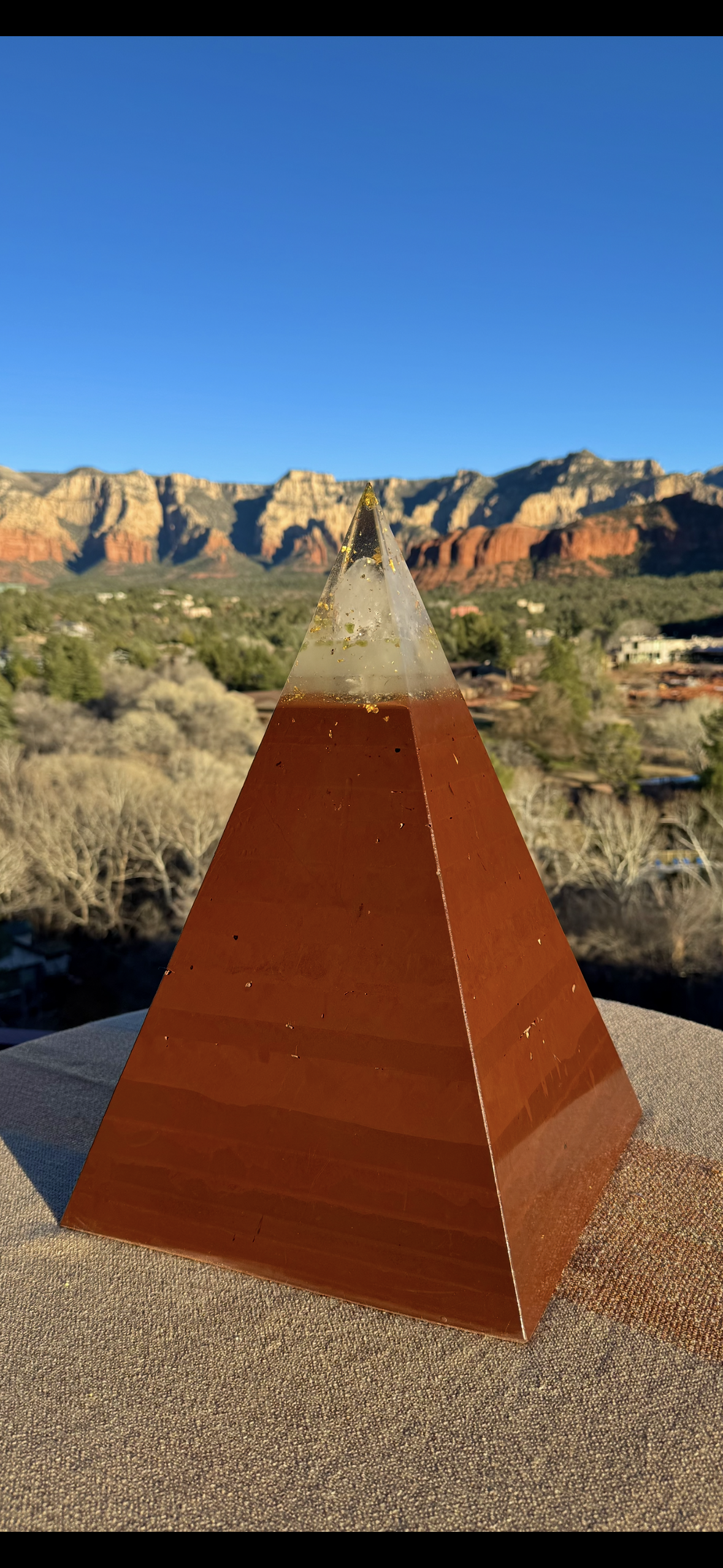 Custom XXL 8+ Sided Glowing Green Heart Chakra Red Sun Nubian