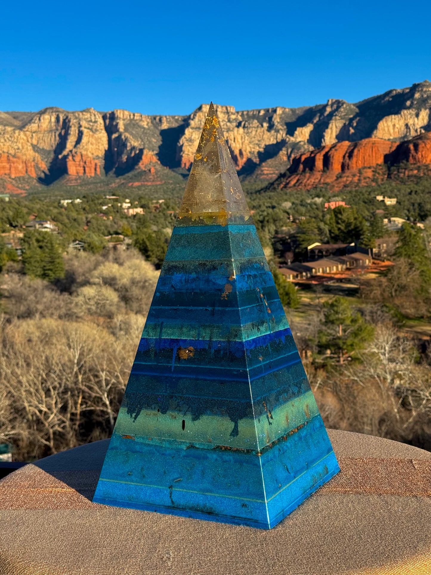 'Vishuddha' Black Sun Nubian Pyramid