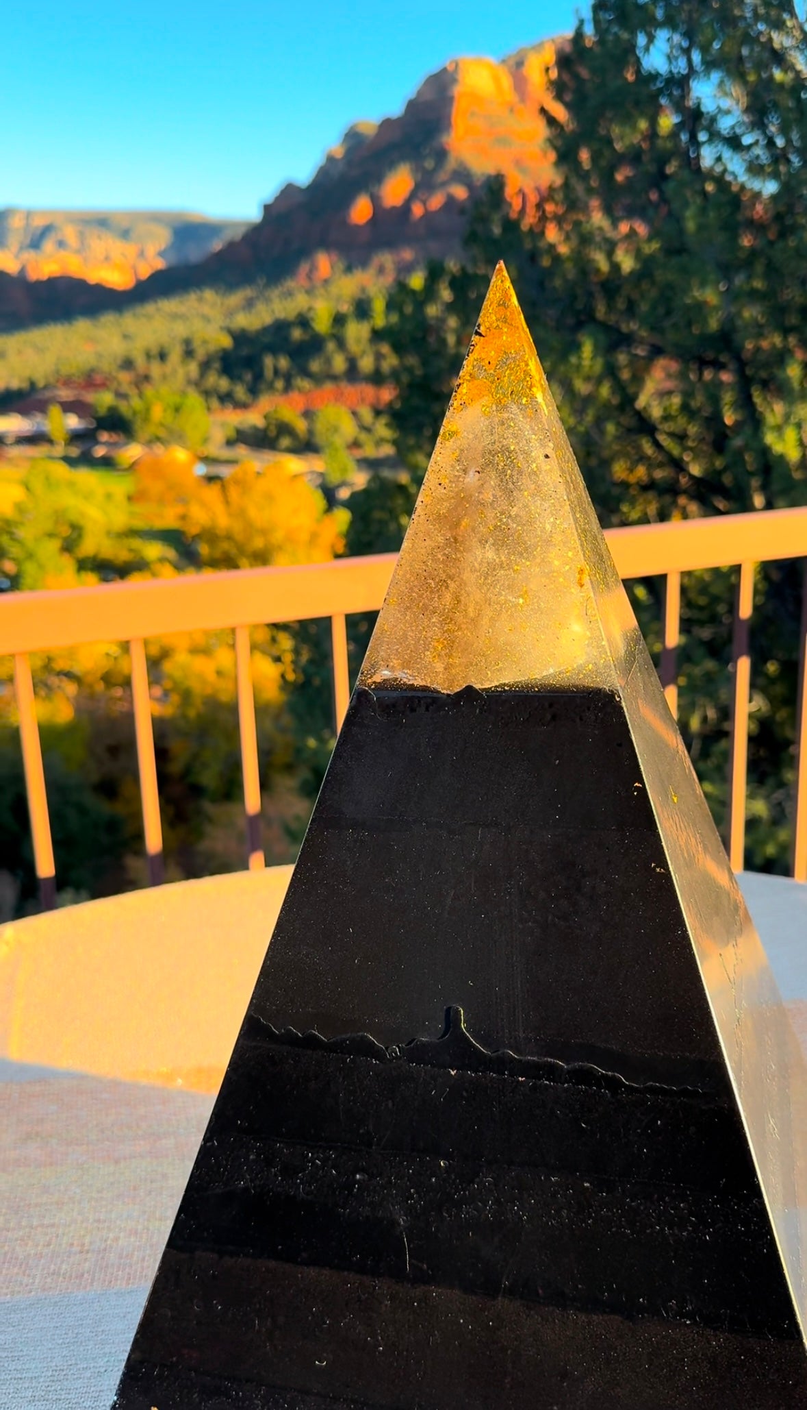 XXL Black Sun 8+ Sided 72° Nubian Pyramid