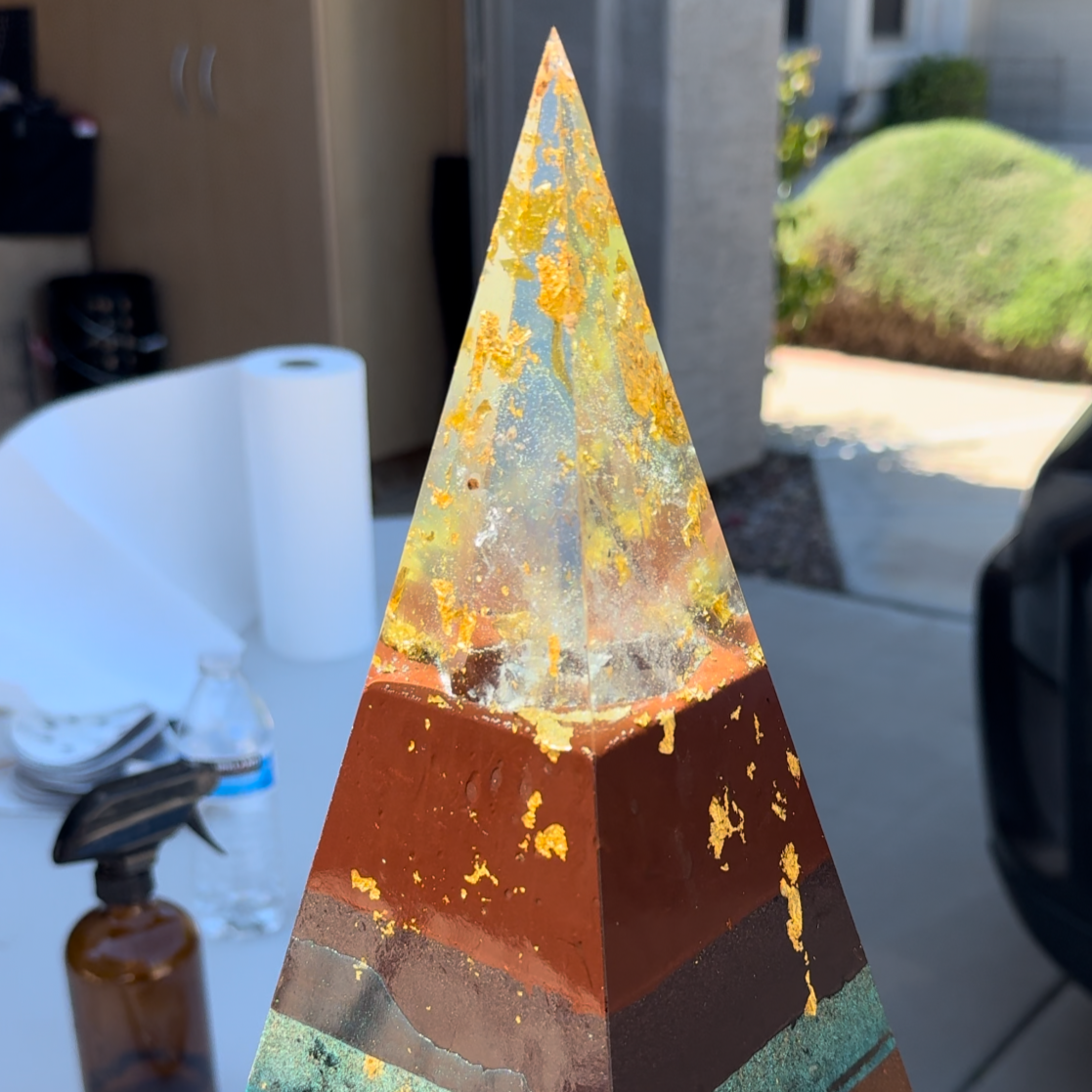 "The Blue Red Sun" 8+ Sided 76° Nubian XXL Custom