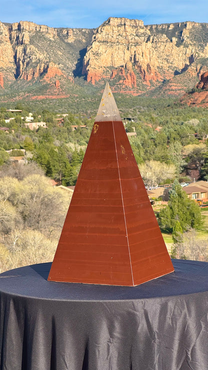XXL Red Sun 8+ Sided 76° Nubian Pyramid