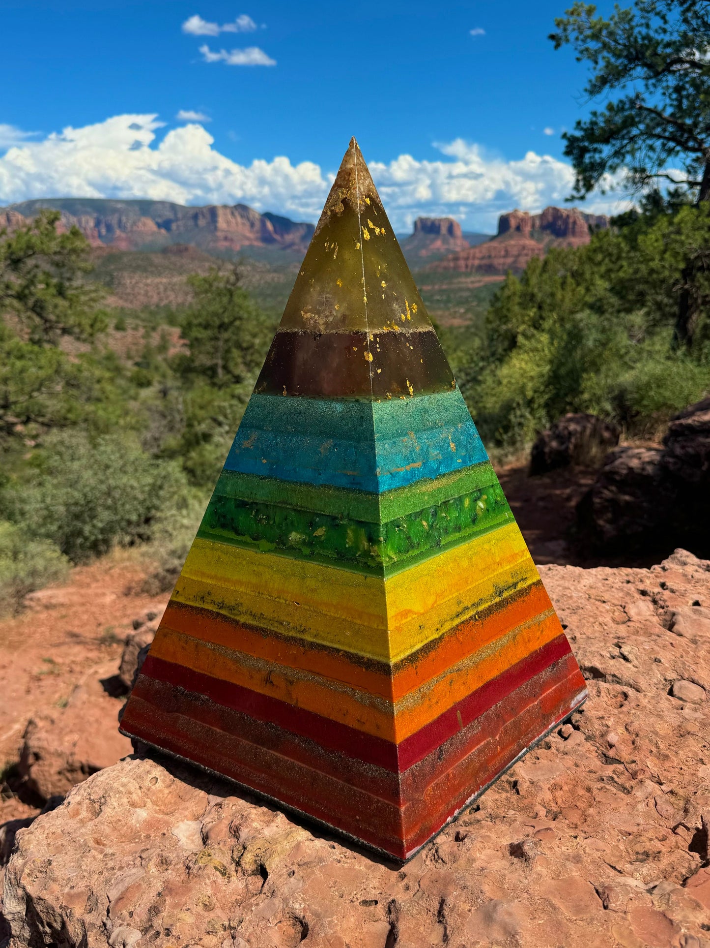 XXL Black Sun Rainbow Custom 8+ Sided 72° Nubian Pyramid