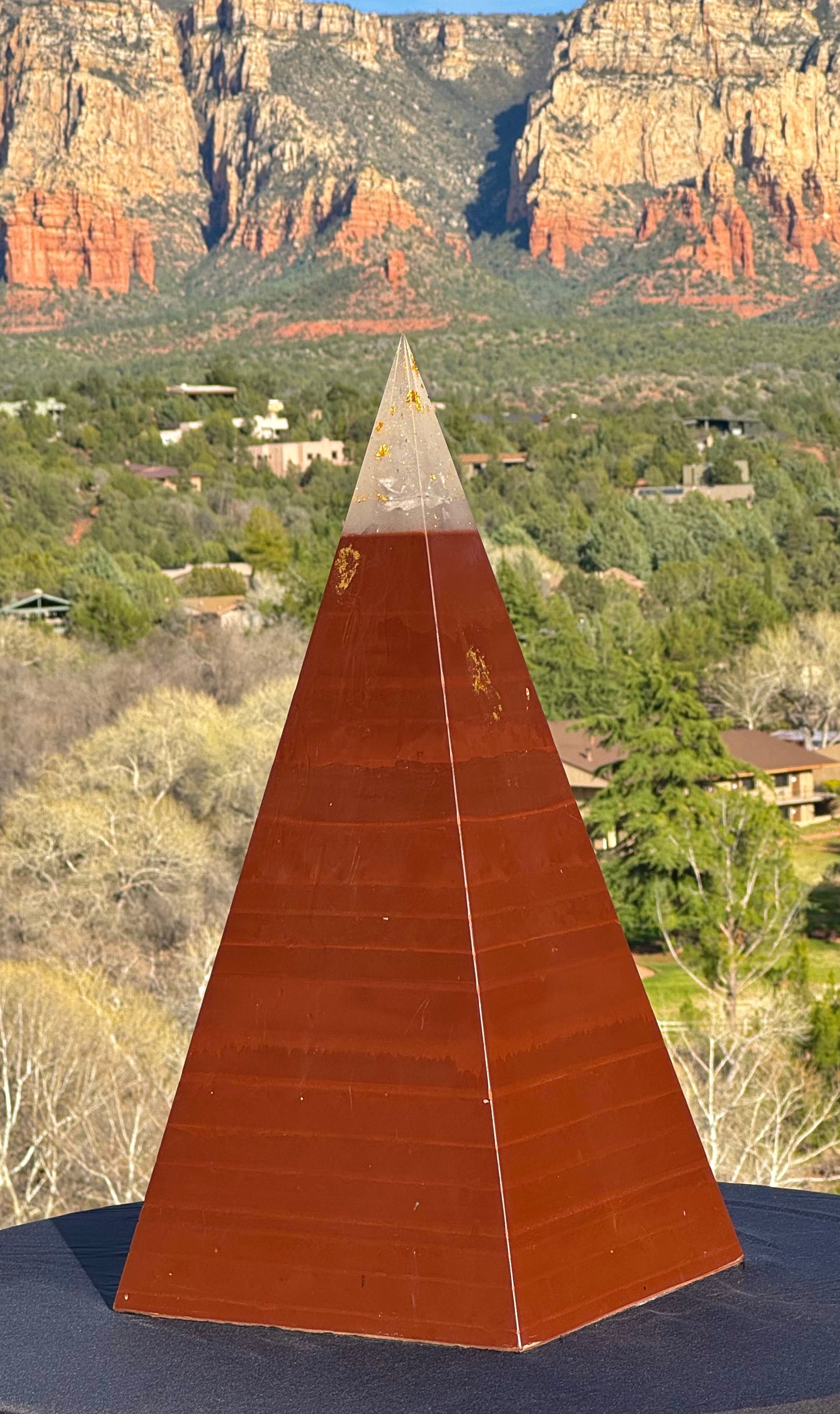 XXL Red Sun 8+ Sided 76° Nubian Pyramid