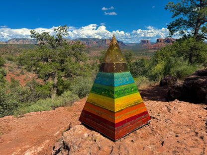 XXL Black Sun Rainbow Custom 8+ Sided 72° Nubian Pyramid