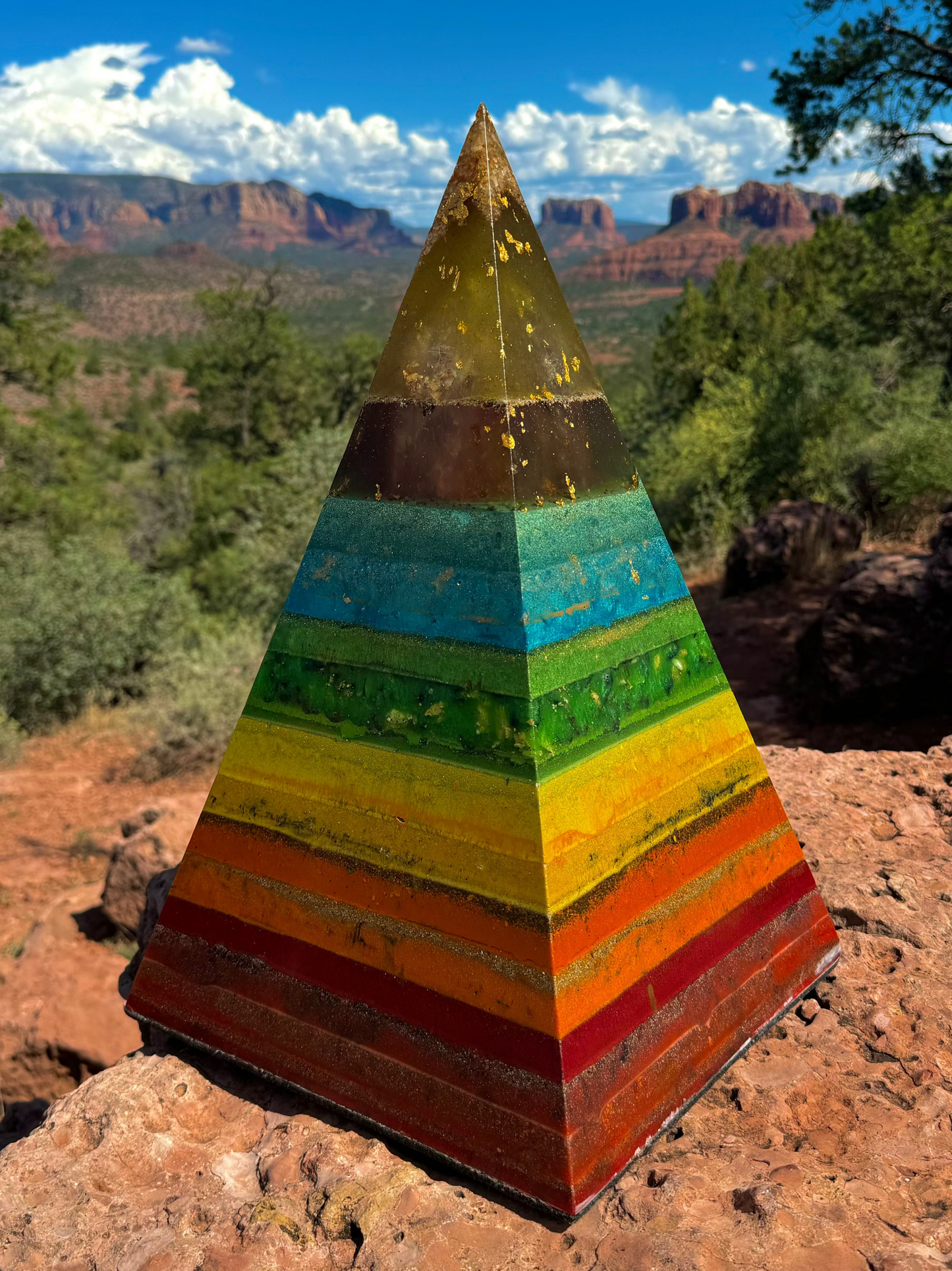 XXL Black Sun Rainbow Custom 8+ Sided 72° Nubian Pyramid