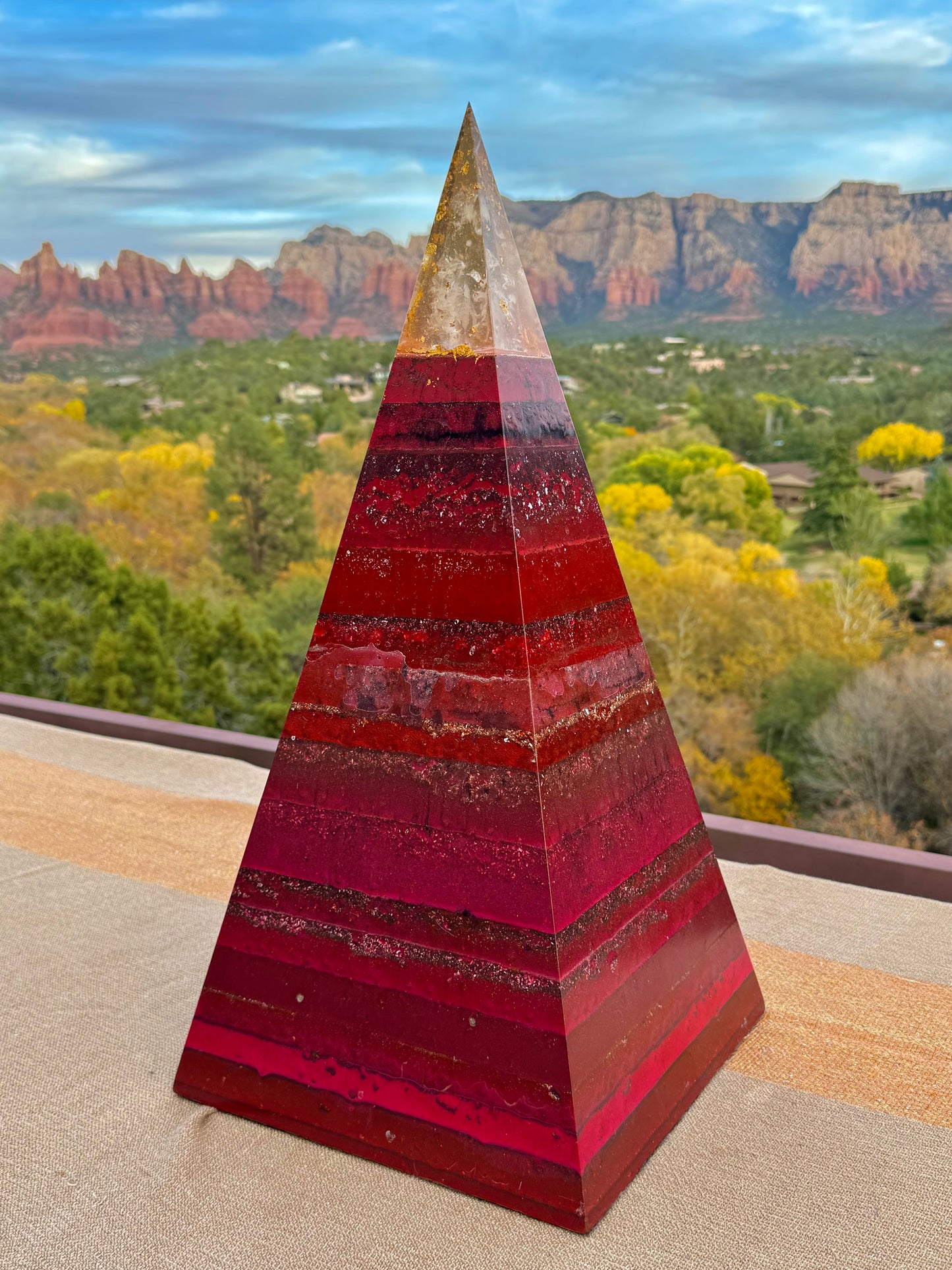 “The Muladhara” 8+ Sided 76° Nubian Pyramid XXL Custom