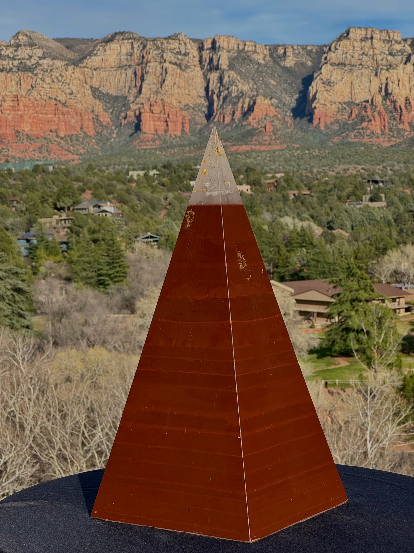 XXL Red Sun 8+ Sided 76° Nubian Pyramid