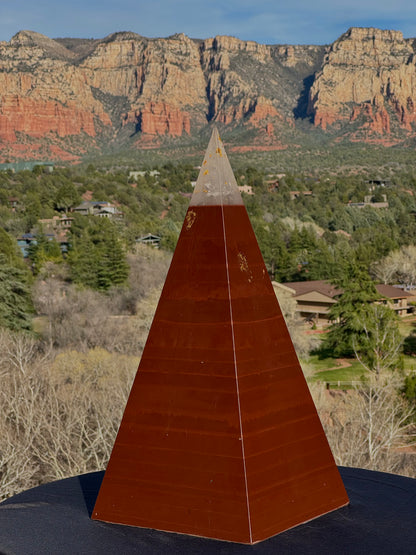 XXL Red Sun 8+ Sided 76° Nubian Pyramid
