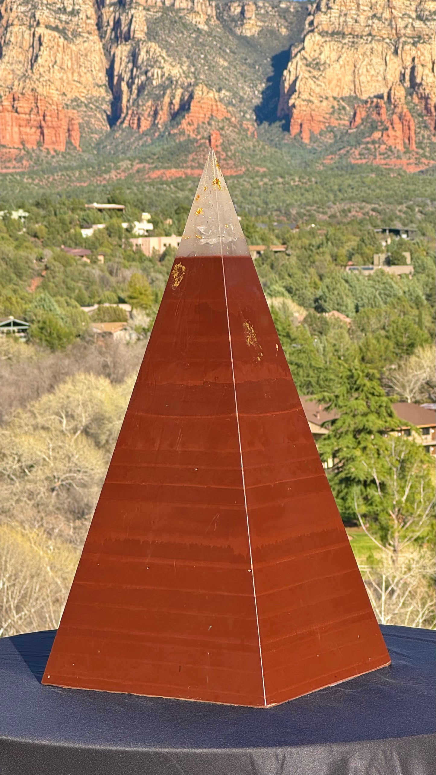 XXL Red Sun 8+ Sided 76° Nubian Pyramid