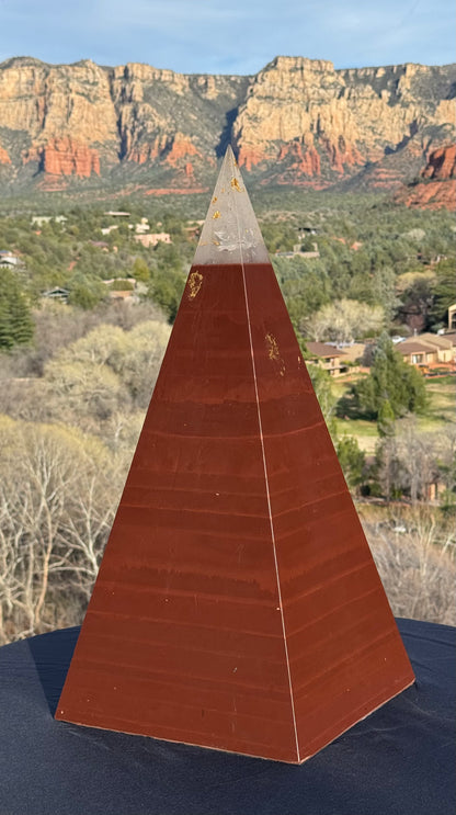 XXL Red Sun 8+ Sided 76° Nubian Pyramid