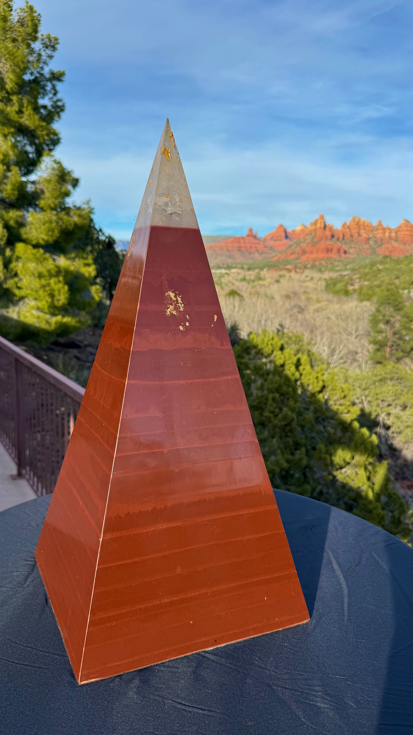 XXL Red Sun 8+ Sided 76° Nubian Pyramid