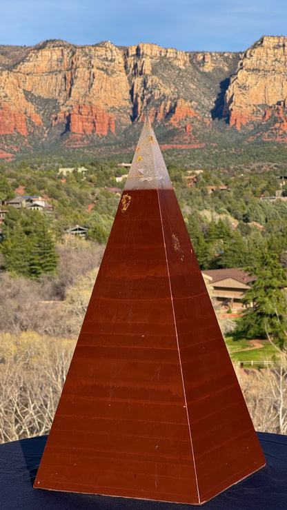 XXL Red Sun 8+ Sided 76° Nubian Pyramid