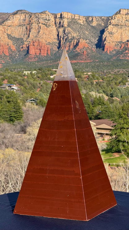 XXL Red Sun 8+ Sided 76° Nubian Pyramid