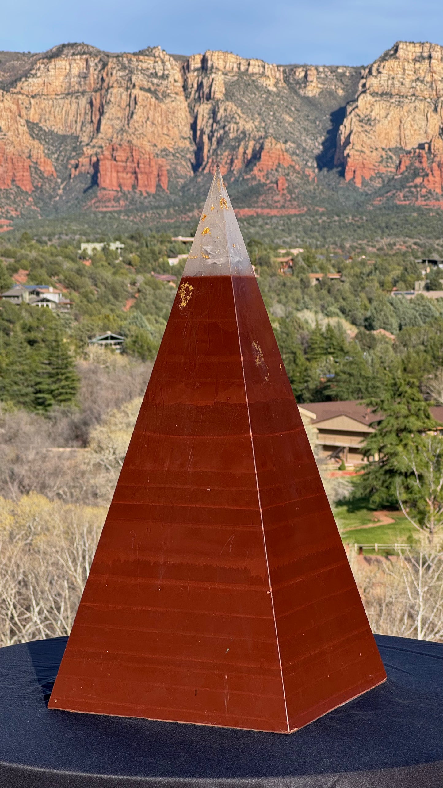 XXL Red Sun 8+ Sided 76° Nubian Pyramid