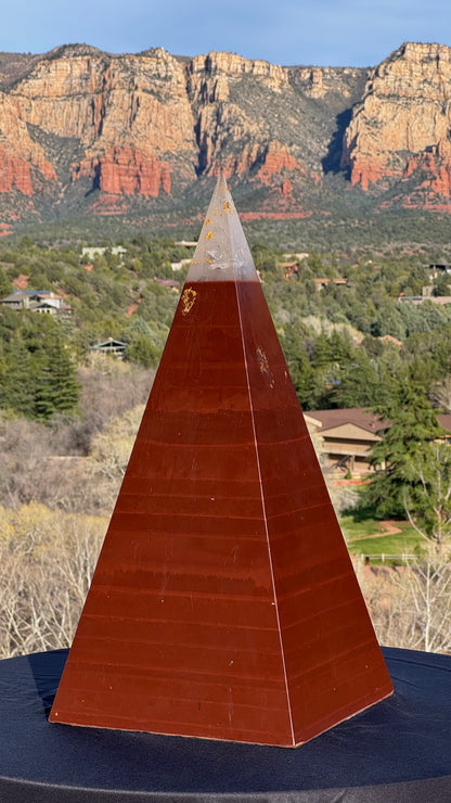 XXL Red Sun 8+ Sided 76° Nubian Pyramid