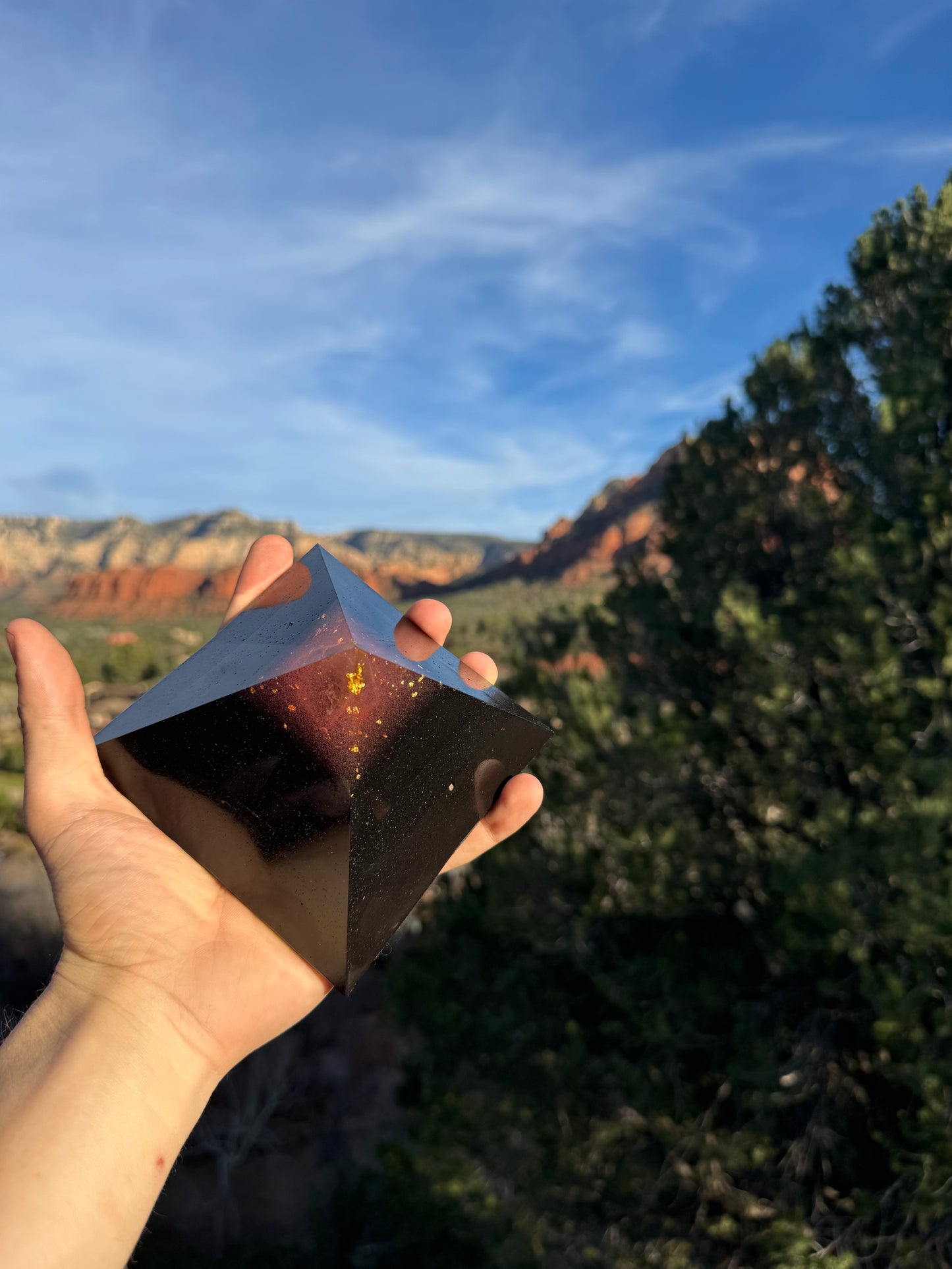 Titanium Pink-TIpped Custom Black Sun Giza Pyramid