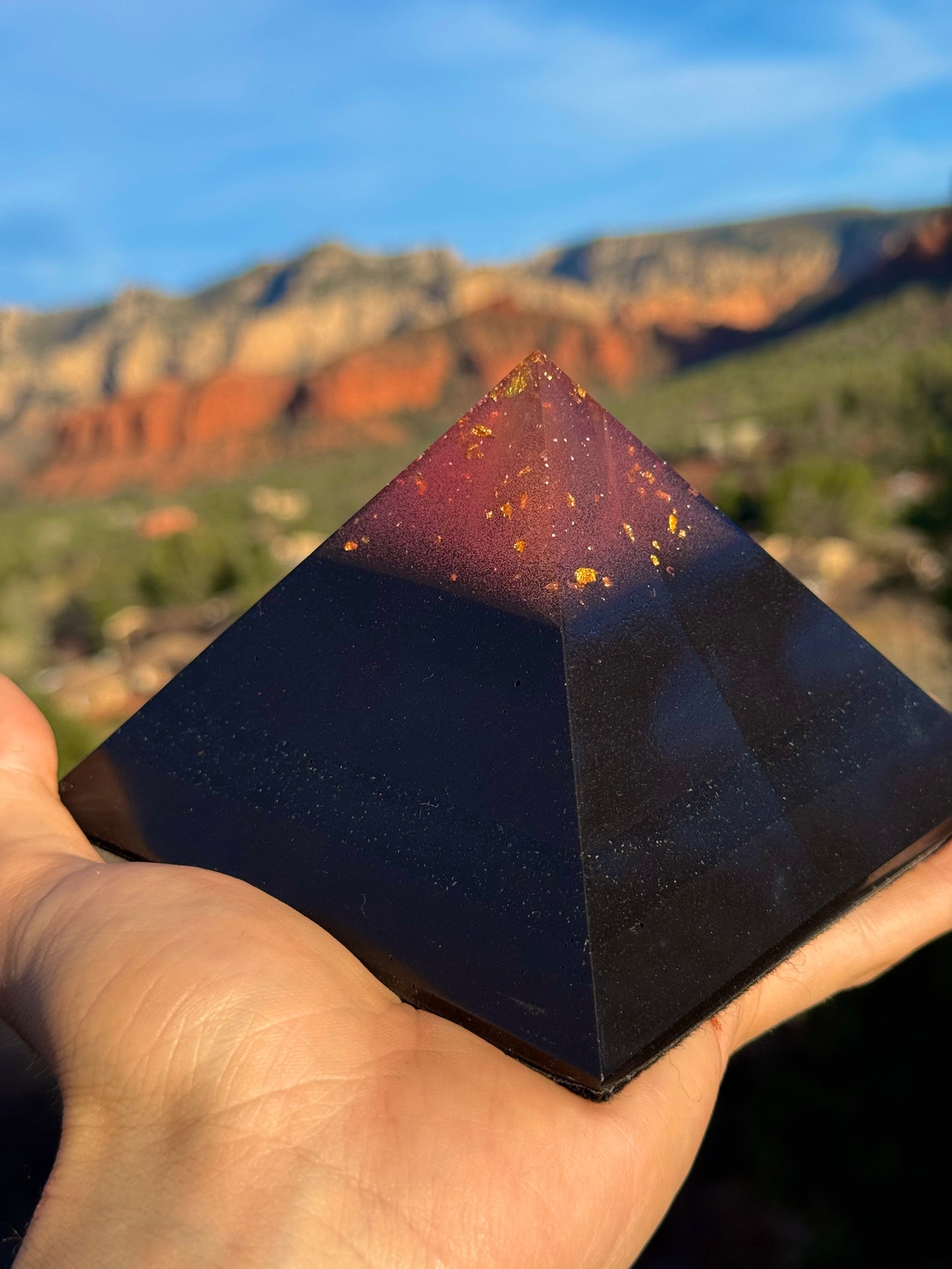 Titanium Pink-TIpped Custom Black Sun Giza Pyramid