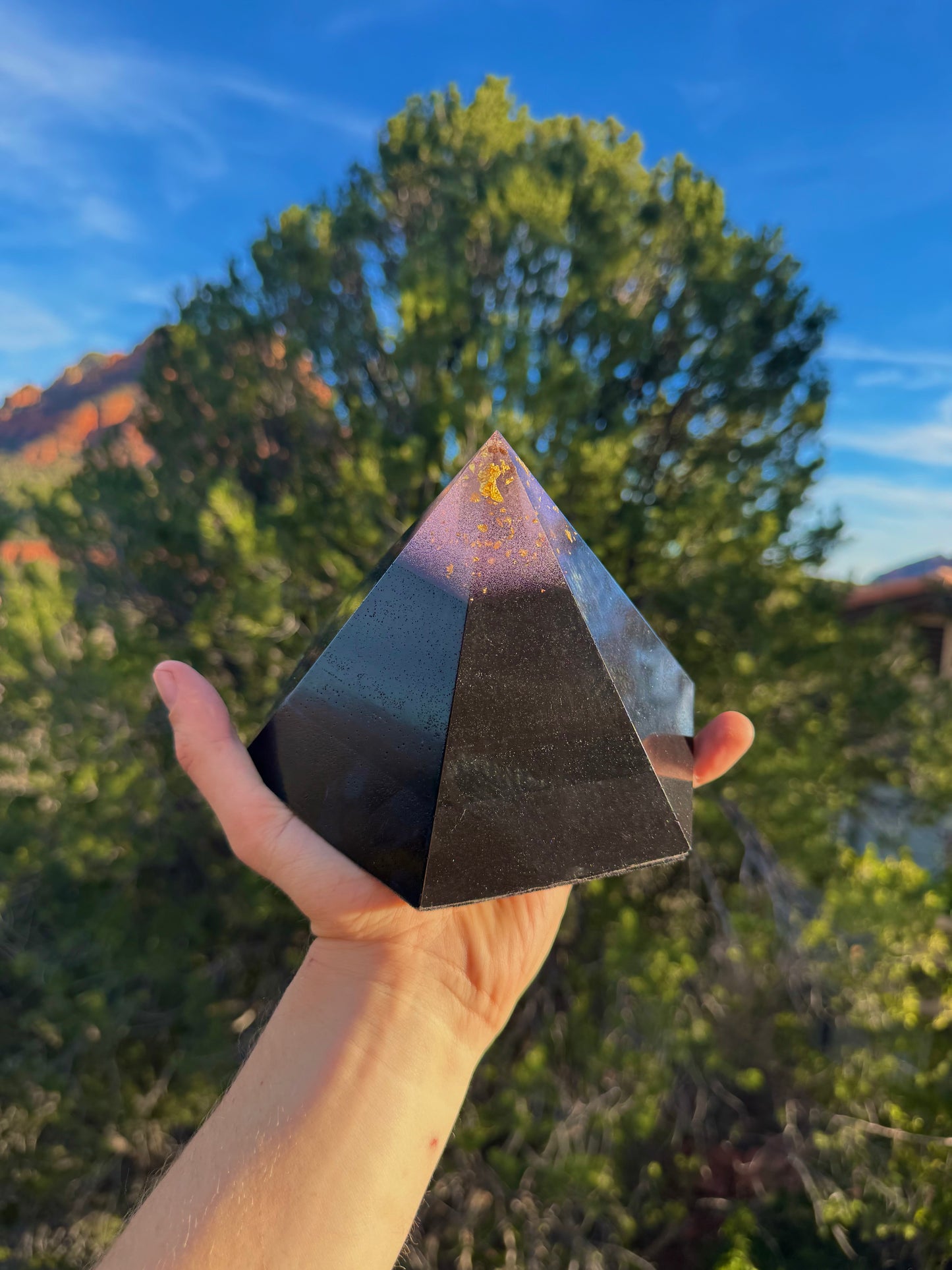 Purple "Ajna" Dodecahedron