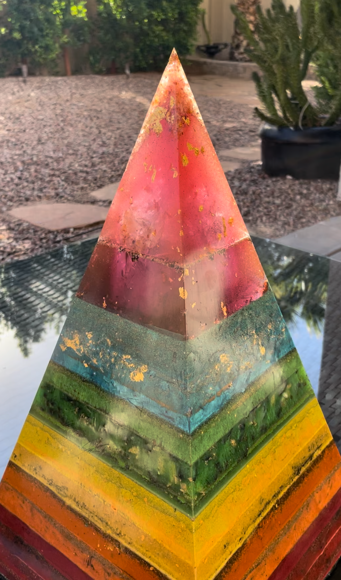 XXL Black Sun Rainbow Custom 8+ Sided 72° Nubian Pyramid