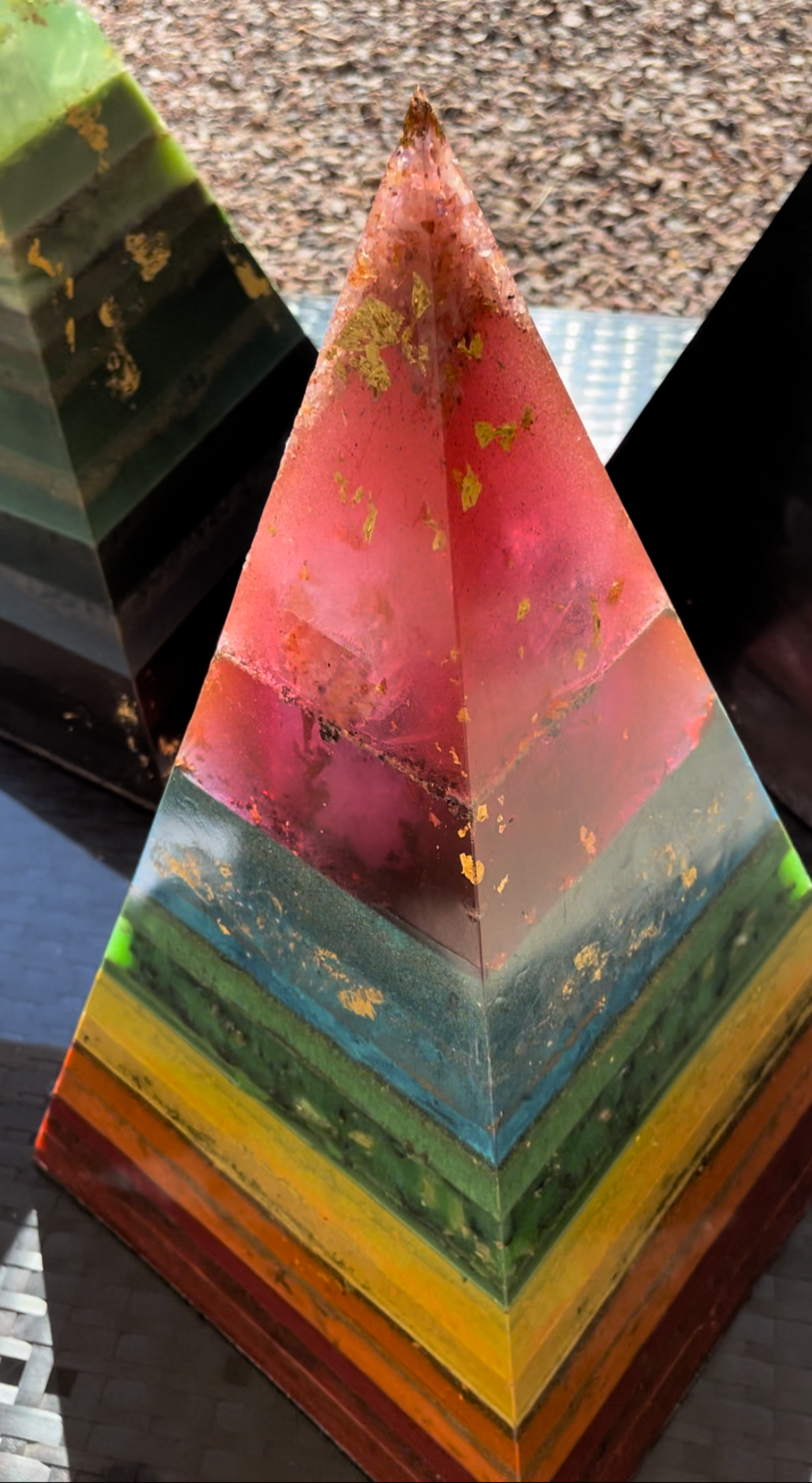 XXL Black Sun Rainbow Custom 8+ Sided 72° Nubian Pyramid
