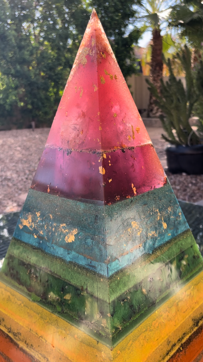 XXL Black Sun Rainbow Custom 8+ Sided 72° Nubian Pyramid