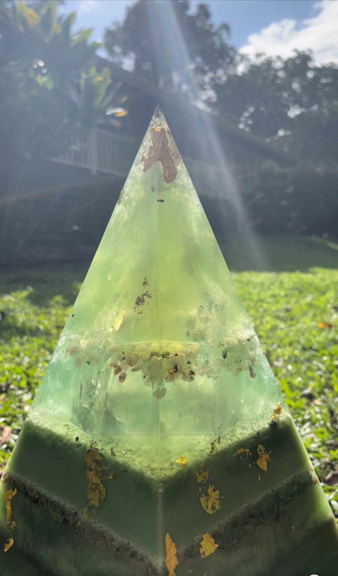 *SOLD* XXL "The Open Heart" 8+ Sided 72° Nubian Pyramid