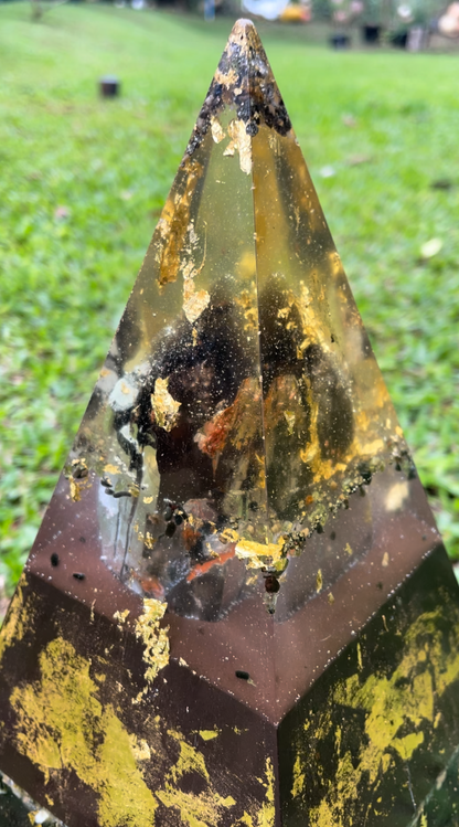 *SOLD* 1 of 1 "Elestial Sight” 8+ Sided 72° Nubian Pyramid