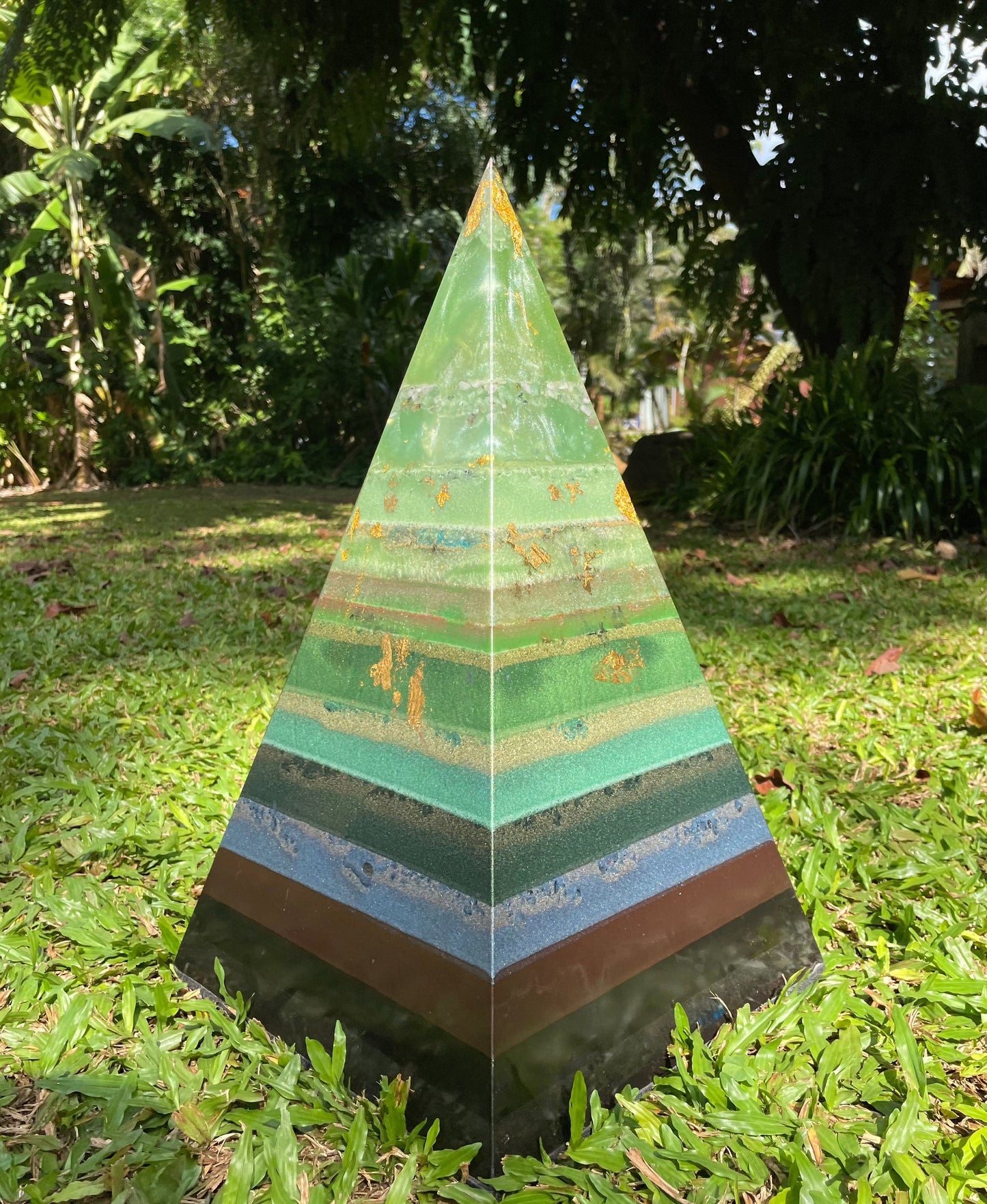 *SOLD* XXL "The Open Heart" 8+ Sided 72° Nubian Pyramid